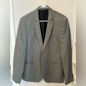 Gray Top Man Blazer